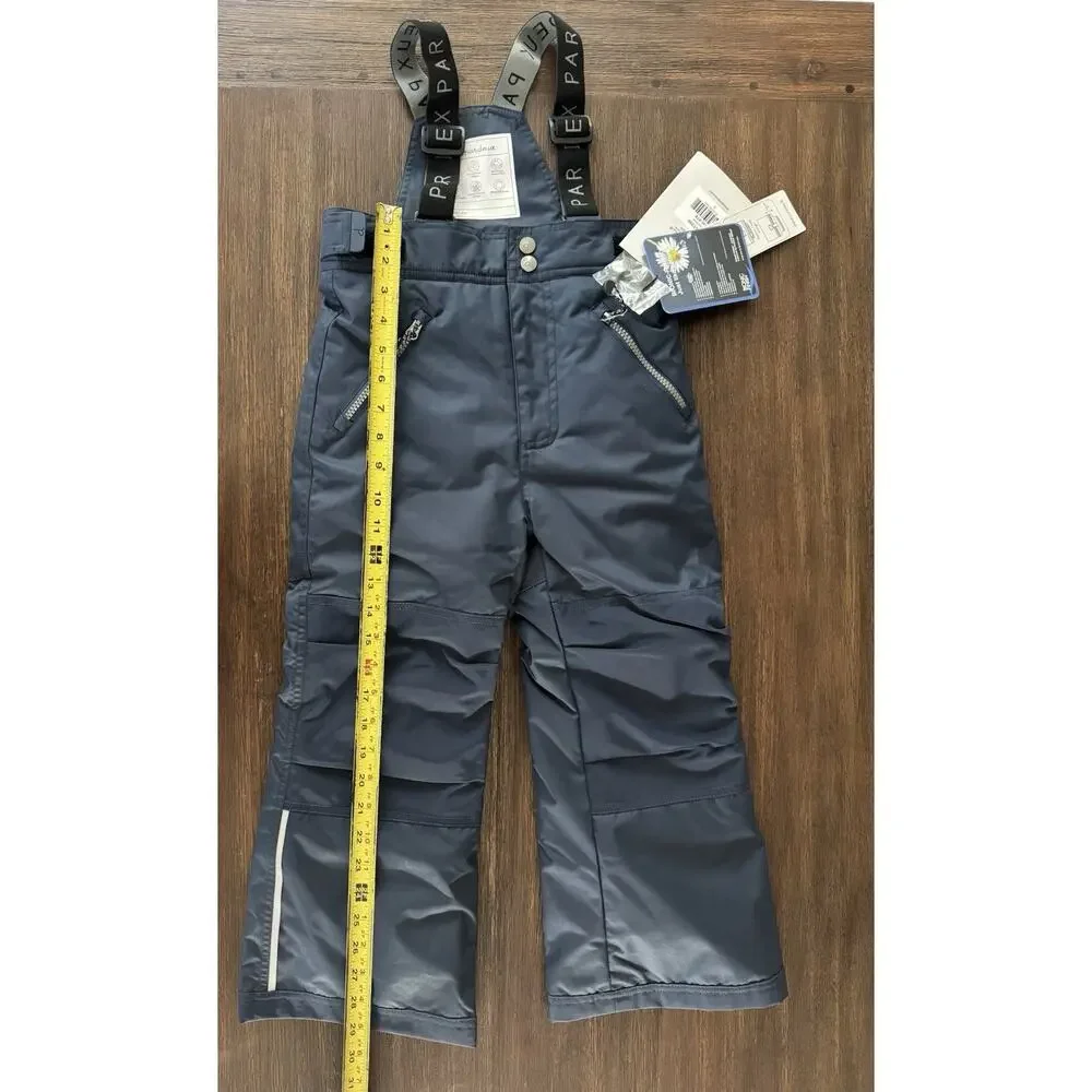 Deux Par Deux Ski Bib Snow Pants Salopettes Kids 5 Years Blue Waterproof NWT